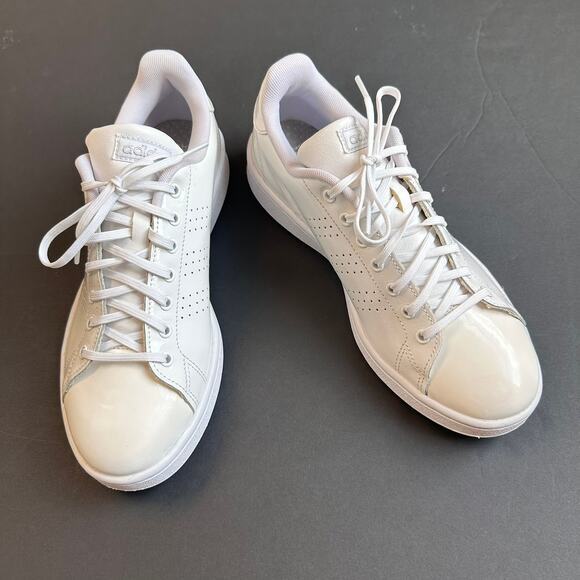 Adidas Cloudfoam Advantage Clean White Sneakers Women’s 9.5 Tennis Y2K Style - Picture 11 of 11